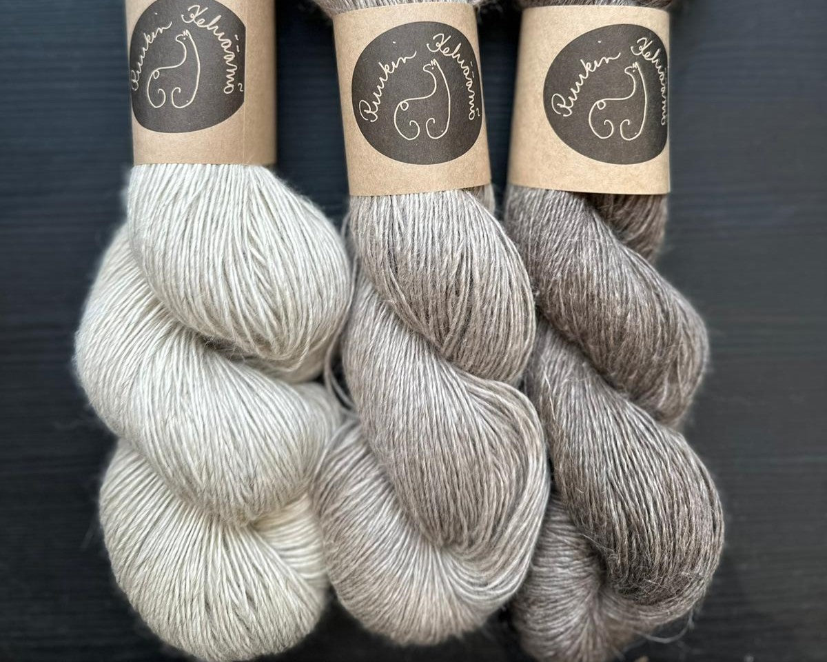 Alpaca silk linen yarn