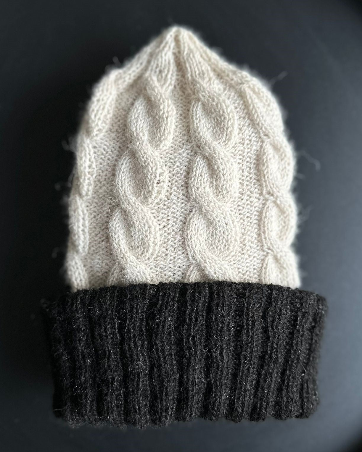 Instructions for the knitted beanie - With waves