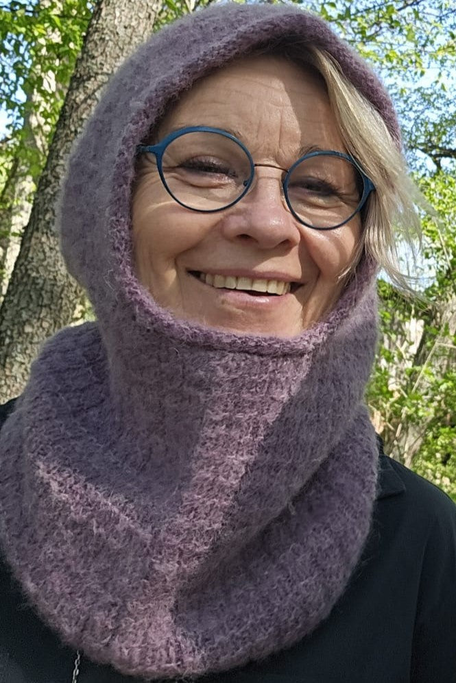 Ruukin Kehräämö Sammalia neulehupun ohje alpakkalanka